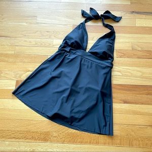 J. CREW One-Piece Halter Swim Dress